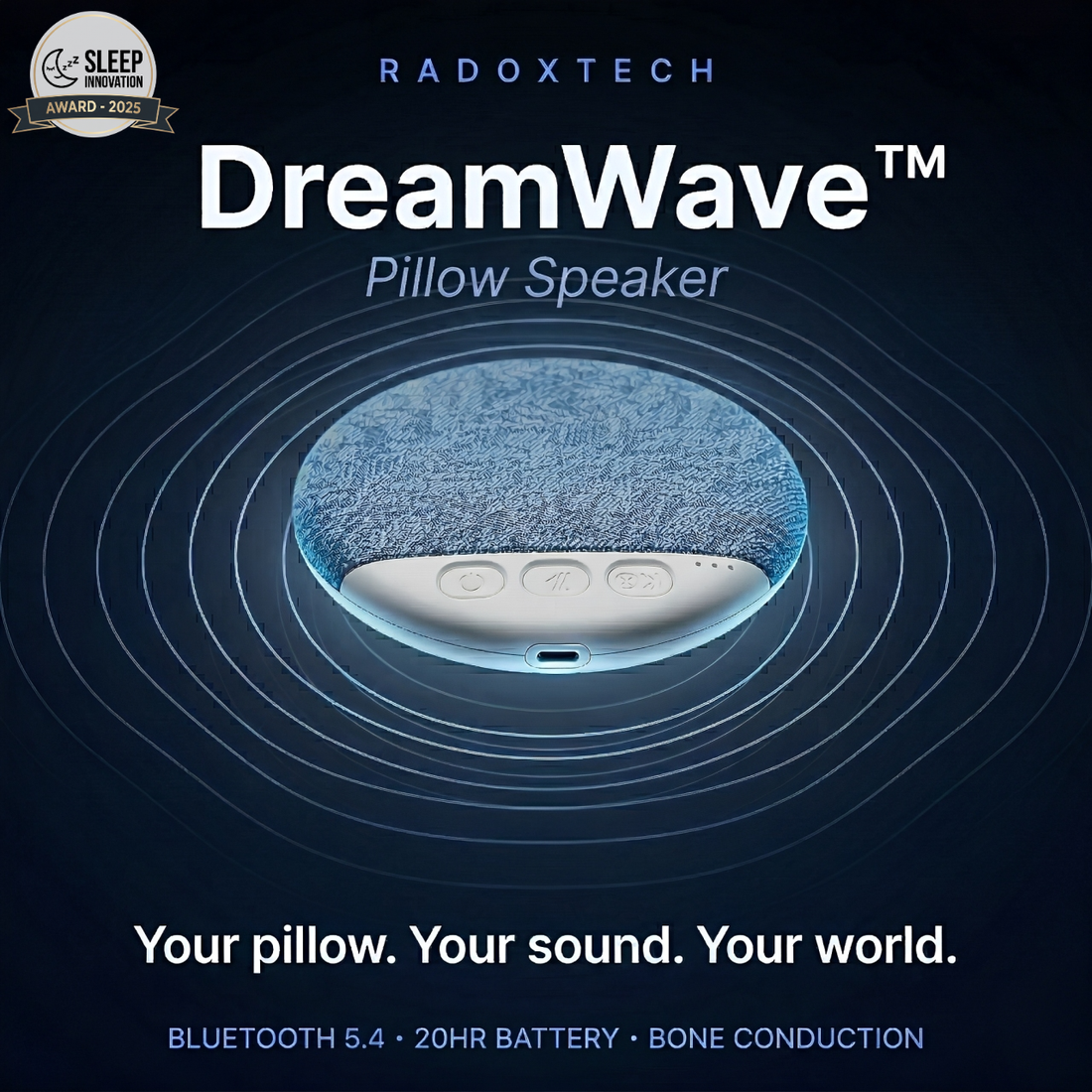 DreamWave™ Pillow Speaker